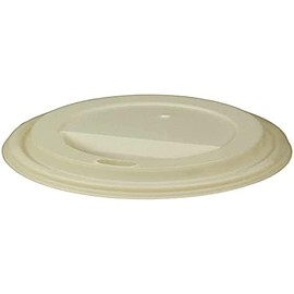 BioPak Compostable Coffee Cup Sip Lids for 8oz Coffee Cups - Sleeve of 50 - Paper Cup Lids, Takeaway Lids