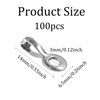 pson 100Pcs 2mm 2.4mm Ball Chain Pull Loop Connectors, Stainless