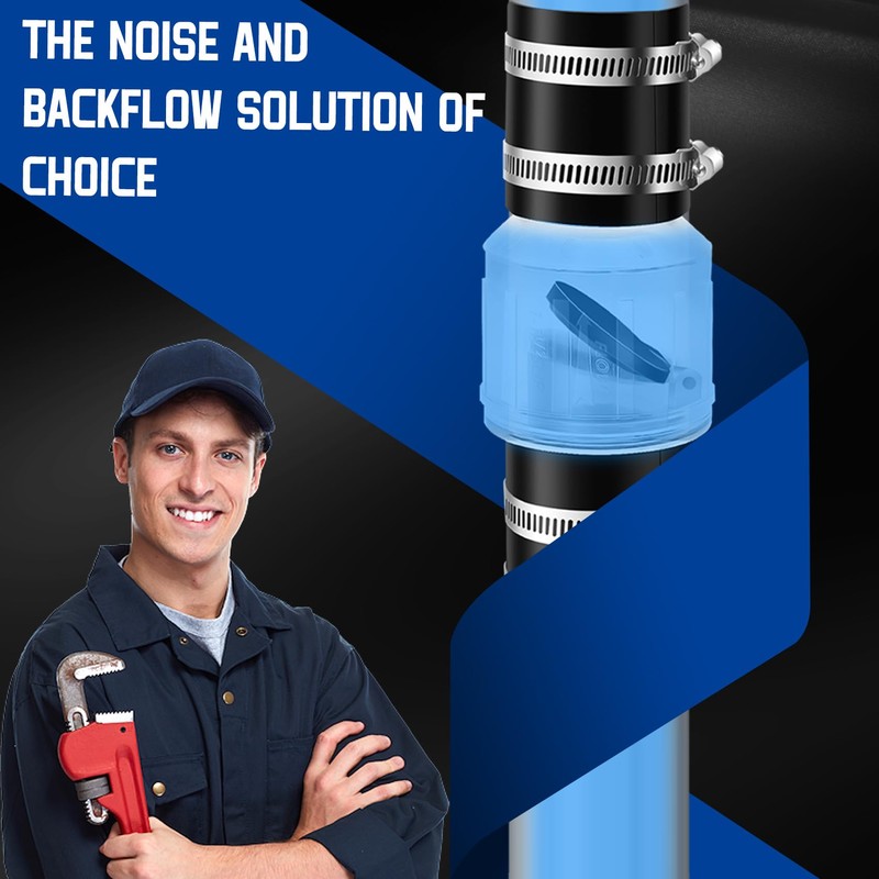 Sump Pump Check Valve 1 1/2 Inch-Silent Check Valve with