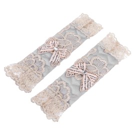 TEHAUX 2pcs Lace Fridge Handle Covers Decorative Door Protector Durable and Washable Prevents Stains Water and Fingerprints Present for Families and Friends