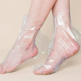 100 Vinyl Foot Wraps for Moisturizing Foot Care Foot Callus Management / 발 보습 관리용 비닐 발싸개 100매 풋케어 발각질 관리