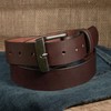Nohma Leather, Men's Leather Belt, Made in USA, Full-Grain Leather,