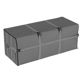 Storage Bag - Large Capacity Storage Bags with Binding Straps for Outdoor Cushion Storage or Clothes Storage - Moving Supplies by Pure Garden (Gray)