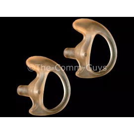 TCG 2 LEFT LARGE FLESH COVERT GEL EARMOLDS - TACTICAL FBI OPEN EAR INSERT EARPIECE