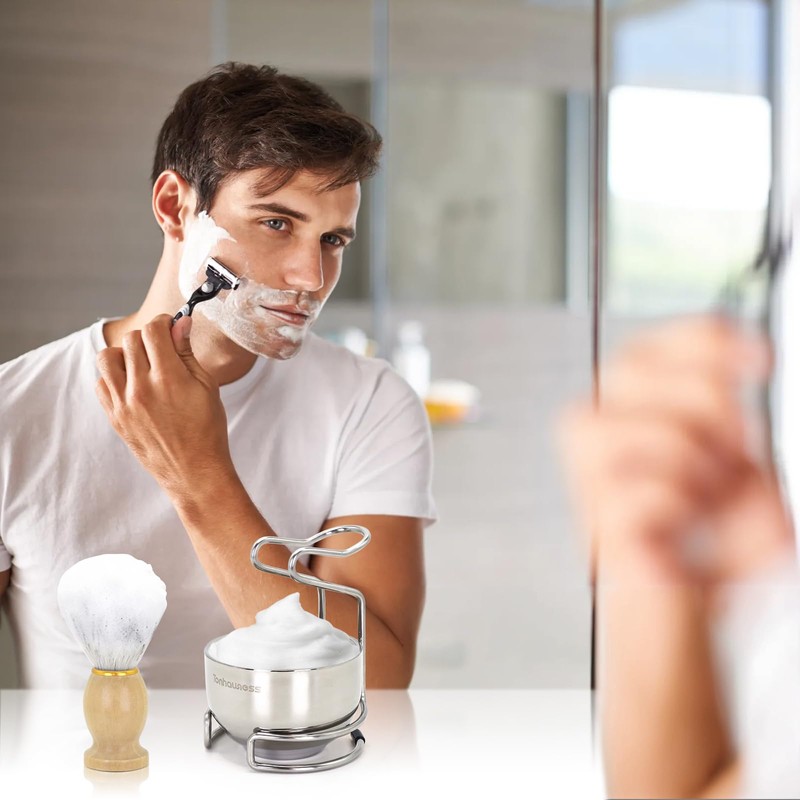 Shaving Brush Set for Men, 3 in1 Shaving Kit Includes