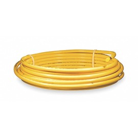Cupro DY06050 Polyethylene Coated Copper Tubing, Type R, Yellow, 3/8" Od x 50'