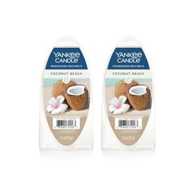 Yankee Candle Lot of 2 Fragranced Wax Melts - Coconut Beach