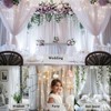 TOAOFY 5x10ft White Backdrop Curtains White Tulle Wrinkle Free Background