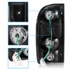 AmeriLite for 1995-2000 Toyota Tacoma Black Smoke Replacement Tail Lights