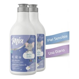 2x Crema Bebé Hipoalergénica 500ml | Piel Sensible | Risan