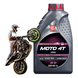 Aceite Sintético Motocicleta Lukoil Moto Pro 4t 10w-50 1l