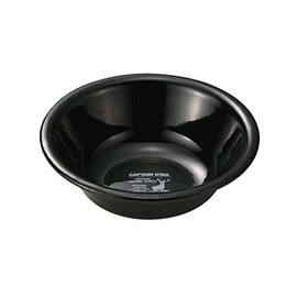 Captain Stag UH-520 Bowl, Enameled Ball, 6.3 inches (16 cm), Black, CS Black Label