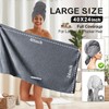 Eyeleaf Microfiber Hair Drying Towels, 100 x 60cm, 2 Pack,