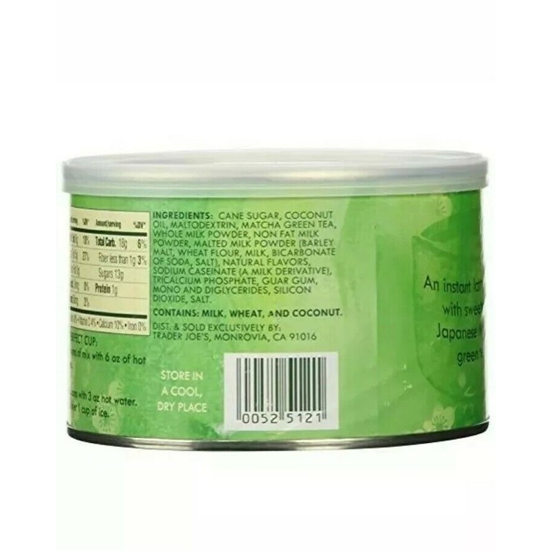 Trader Joe's 2 Pack Trader Joe's Matcha Green Tea Latte