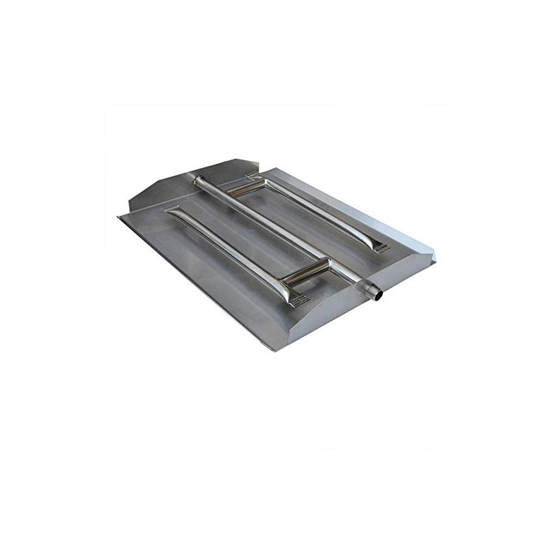 Stanbroil Stainless Steel Triple Flat Fireplace Burner Pan, 22.5 Inches