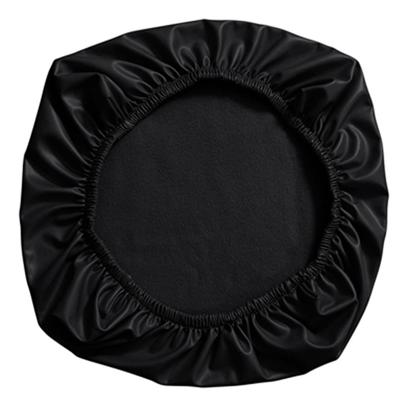 Shukii Black Waterproof PU Leather Chair Cover - Office Desk