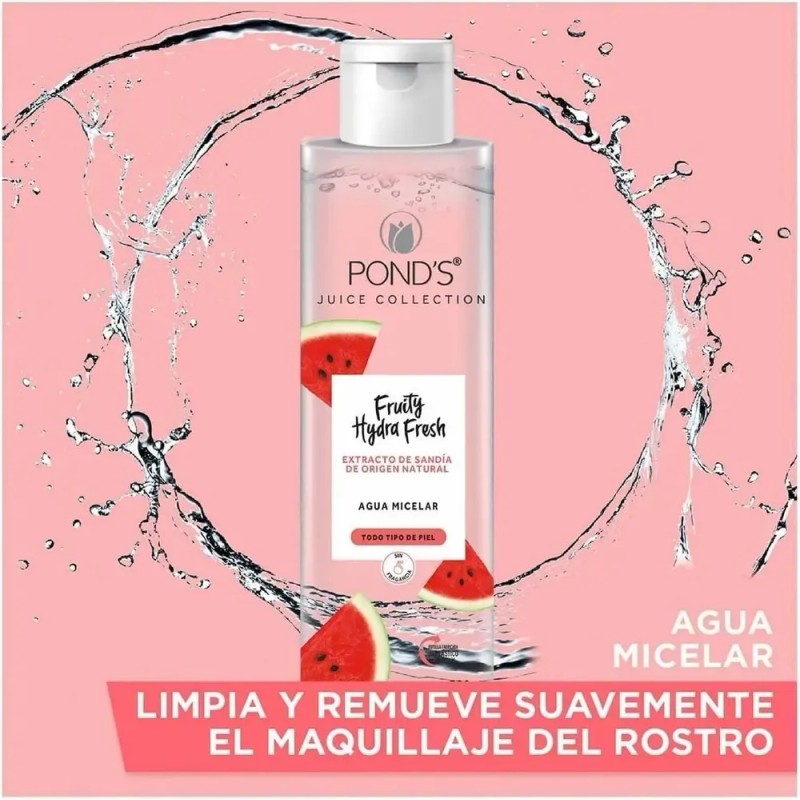 Agua Micelar Ponds Fruity Hydra Fresh Sandia Todo Tipo Piel