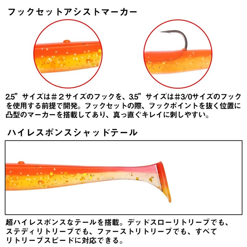 Daiwa Moissanite Middle Upper Shad, 2.5 Inches, DAIWA 08 SG