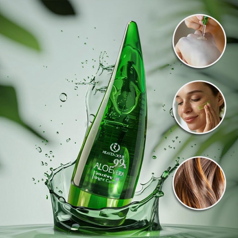 Heaven Dove Pure Aloe Vera Gel – Organic Moisturizer for