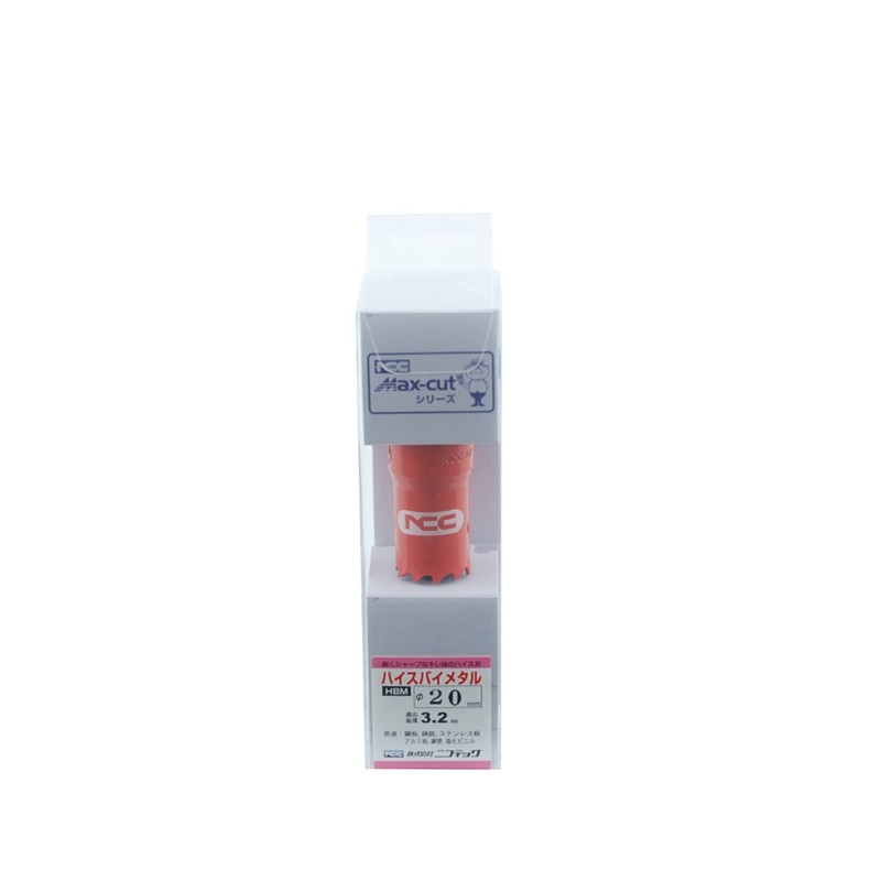 Nikotec NCC Bimetal Hole Saw, 0.8 inches (20 mm), HBM20,