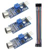 KKHMF 3pcs Sound Sensor Module Voice Detection Voice Control Switch