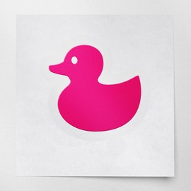 Decal Stickers of Rubber Duck Ducky Bath Toy 2 (Pink) (Set of 2) Premium Waterproof Vinyl Decal Stickers for Laptop Phone Accessory Helmet Car Window Mug Tuber Cup Door Wall -ANDstic880115PI040522