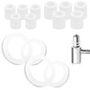 Door Hinge Plastic Washer Fitting Rings 100PCS Round Nylon Flat