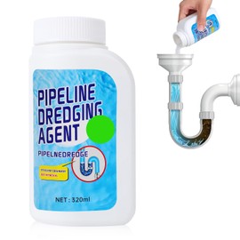 Agente Potente de Desatascado de Tuberías 320G，Powerful Pipe Dredging Agent，Desatascador de desagües，Limpiador de desagües potente y rápido,Se utiliza para limpiar tuberías de cocina, baño y inodoro