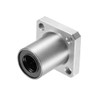 sourcing map Linear Ball Bearings LMK12UU with Square Flange, 12