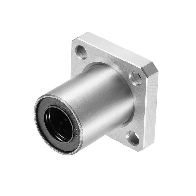 sourcing map Linear Ball Bearings LMK12UU with Square Flange, 12