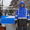 Hi Vis Rain Jacket for Men,Waterproof Class 3 Safety Rain
