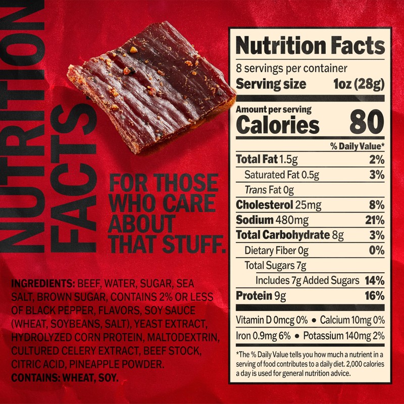Jack Link's Beef Jerky, Peppered, Half Pounder Large Jerky Bag