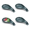 CHSEROK Spoon Rest, 4 Pieces with Hanging Holes Cooking Spoon