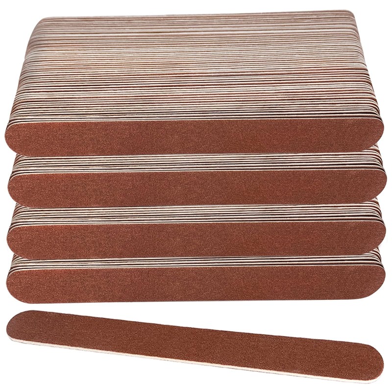 100 limas de uñas de madera, lima de uñas de