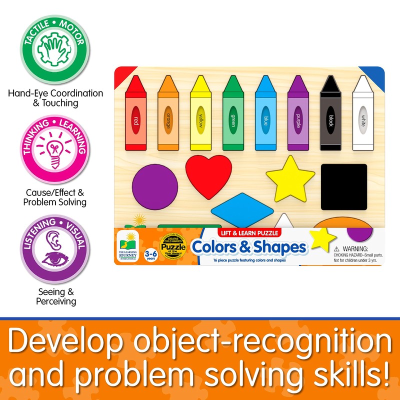 The Learning Journey: Lift & Learn Puzzle Colors & Shapes