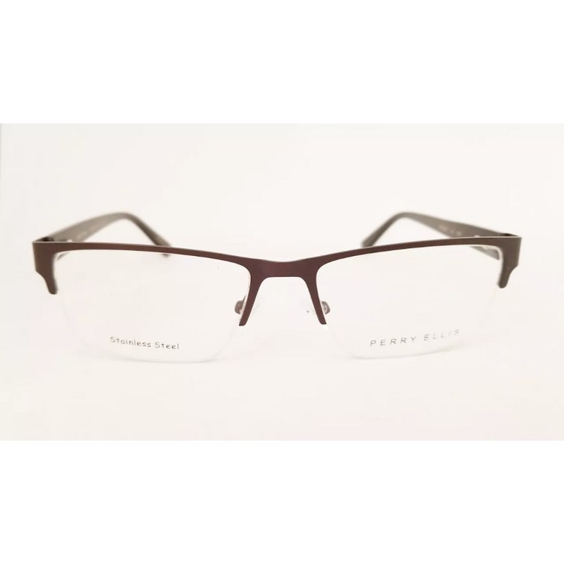 PERRY ELLIS PE 378 eyeglasses Frame Brown 54mm MEN Half