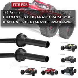 ARRCat for Arrma 1/5 KRATON 8S BLX,Outcast 8S BLX Upgrade Parts,2PCS Front/Rear Drive Shaft CVD Upgrades Parts Hop-up for 1/5 Arrma Outcast/KRATON 8S BLX