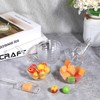 Giantree 12Pcs Clear Plastic Acrylic Kitchen Scoops, 4.3 Inch Multi