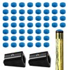 Jiujuda9 50 Pcs Pool Cue Tips, Snooker Cue Tips 10mm,