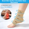 Beugo 1 Pair Ankle Support Compression Stockings, Skin Tone L