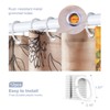 Shower Curtain Sunflower Butterfly Machine Washable Waterproof