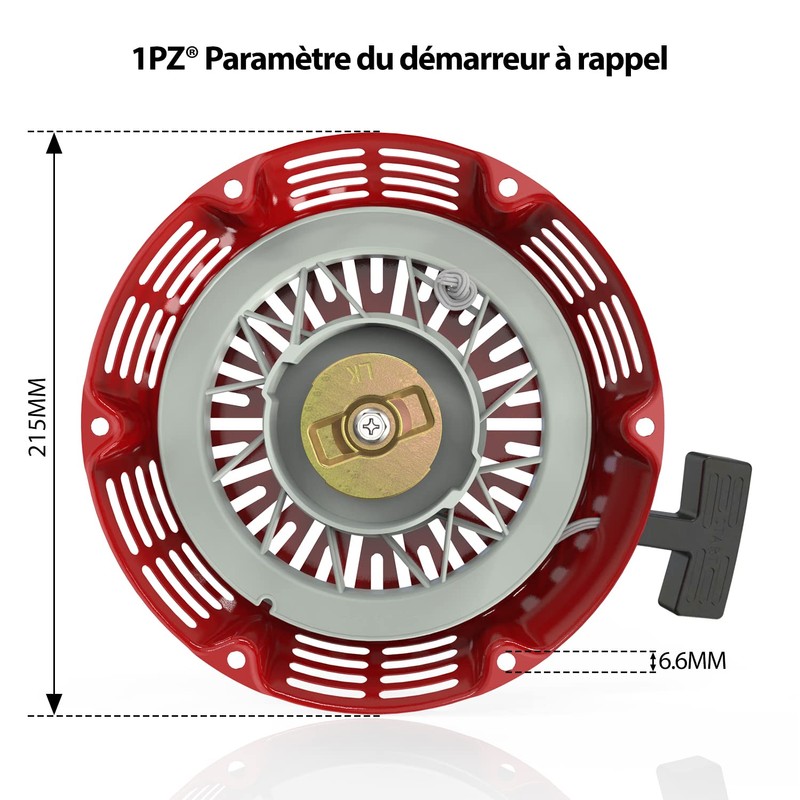 1PZ FPS-X39 Starter with Return Function Recoil Starter Pull Start