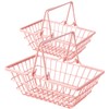 2pcs Shopping Basket Little Basket with Handle Fall Mini Shopping