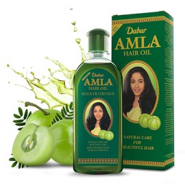 Aceite para cabello Dabur Amla para cabello saludable y cuero cabelludo hidratado, para hombres y mujeres, aceite bio índico para el cabello, cuidado natural para un cabello hermoso (200ml)