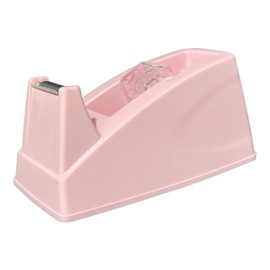 SHOIKOM Colorful Desktop Tape Dispenser for Office, Home & School, Durable and Stylish Office Supplies, Non-Skid Base, Macaron Pink