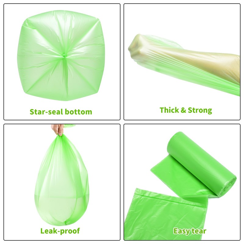 5.2 Gallon Biodegradable Trash Bags (THICKENED) | Eco Friendly, Unscented,