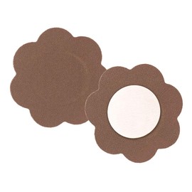 Braza Petal Tops - Disposable Nipple Covers -Cocoa,One Size