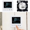 revolt Wall Heating Thermostat for Underfloor Heating, LCD, Touch Buttons,