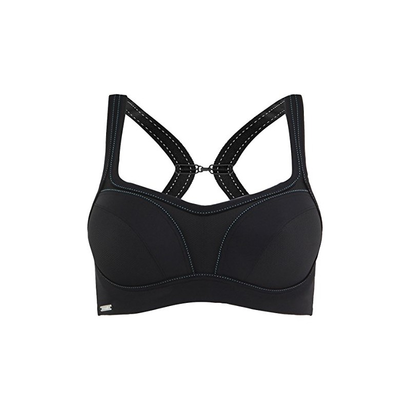 Chantelle Sujetador Convertible Deportivo de Alto Impacto para Mujer, Negro,