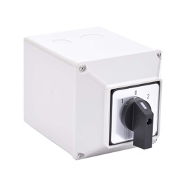 APIELE Changeover Selector Switch Box 63A 3 Position 12 Terminals Poles 440V 3 Phase Universal Rotary Cam Selector